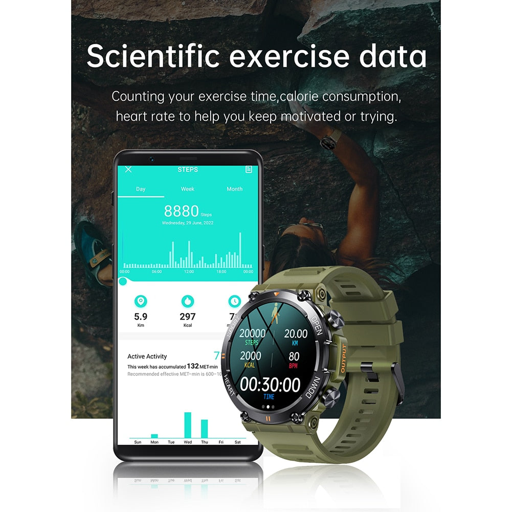 K56PRO Smart Watch IPS Screen Display Heart Rate/Blood Pressure Sports Fitness Smartwatch