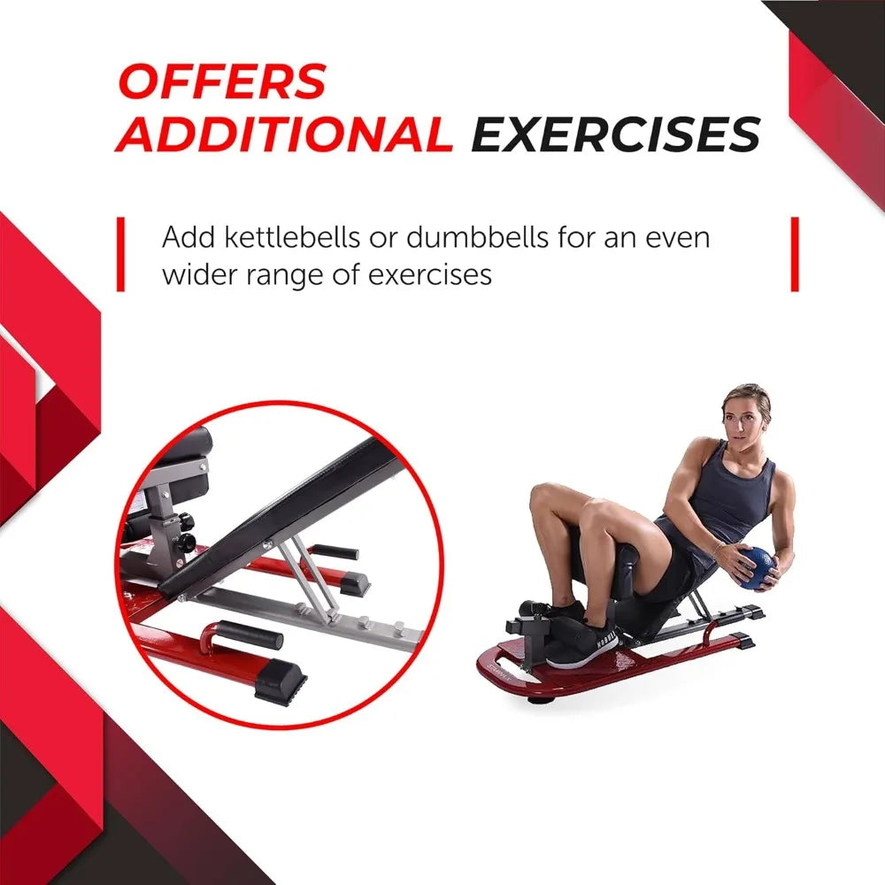 X 4-in-1 Fitness Bench Adjustable Weight and Foldable Exercise Bench/Roman Chair with Smart Workout App Up to 250 lbs Weight Limit