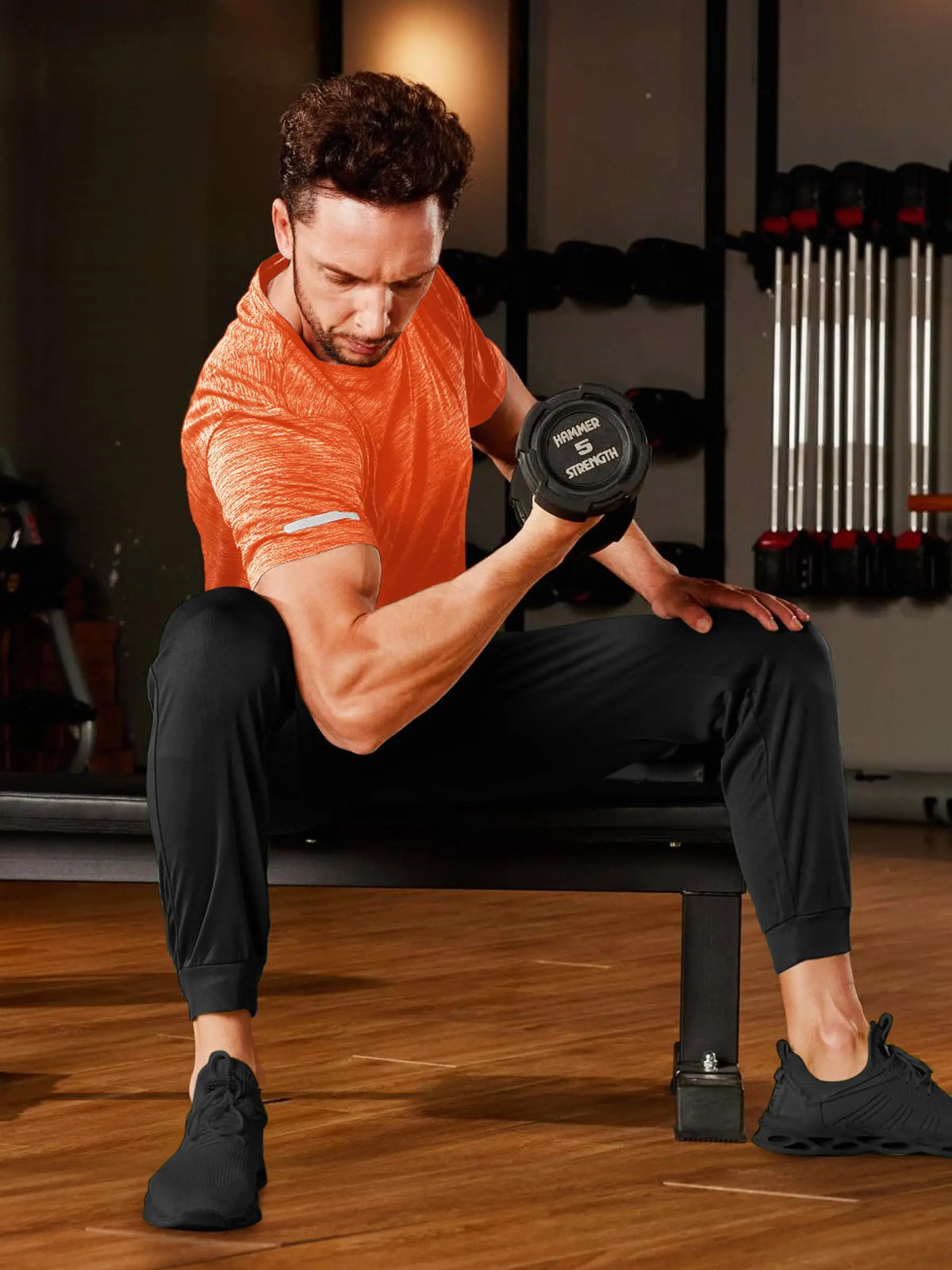 Men's Sports T-Shirts Short Sleeve Quick Dry Athletic/Workout Shirts Breathable Lightweight Running Gym Tees
