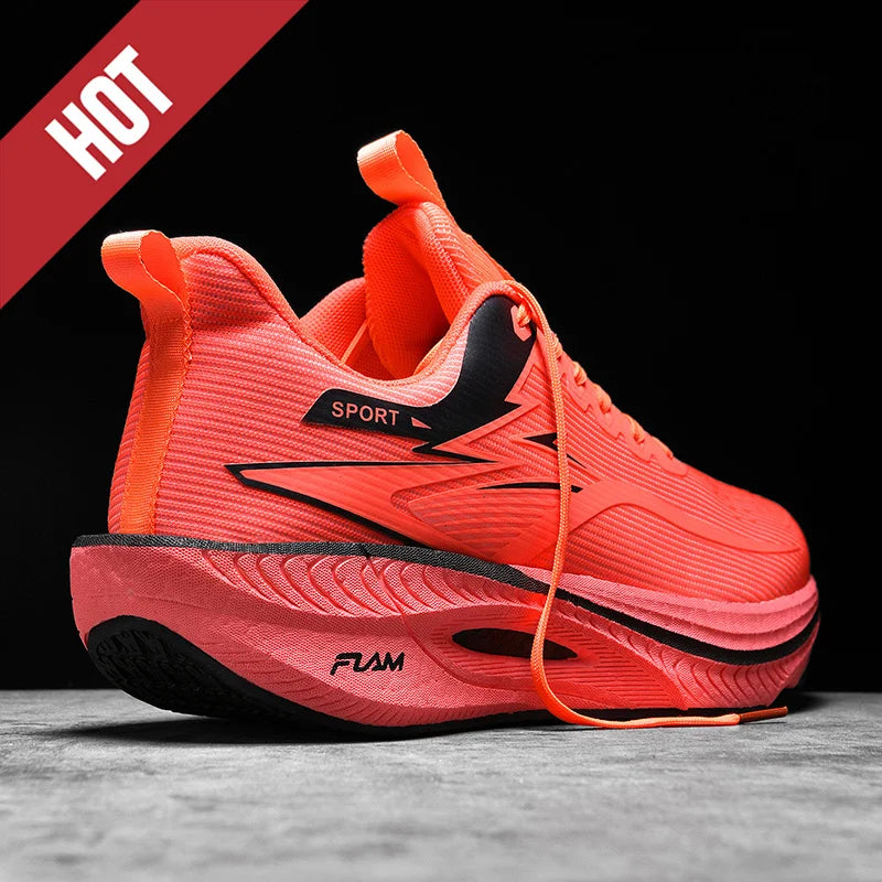 Men Sports Running Shoes Marathon Air Cushion Breathable Lightweight/Comfortable Women Outdoor Athletic Sneakers Jogging Shoes