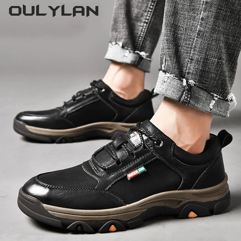 Spring Autumn Men's Casual Shoes Trendy Casual Comfortable/Round Head Shoes Men Leisure Business PU Leather Shoes