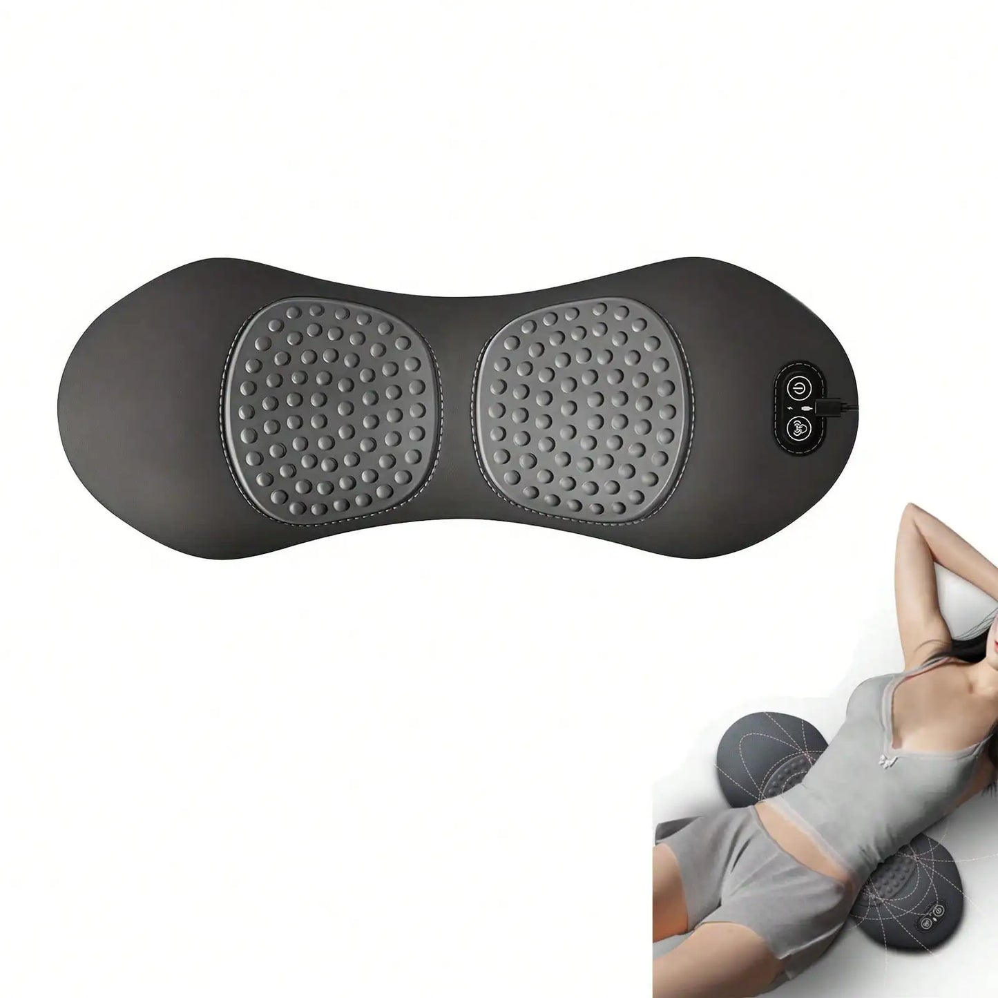 3-In-1 Back & Neck Massager With Heating Vibration & Air Compression/Back Support Pillow Ideal Gifts For Parents Home/Office