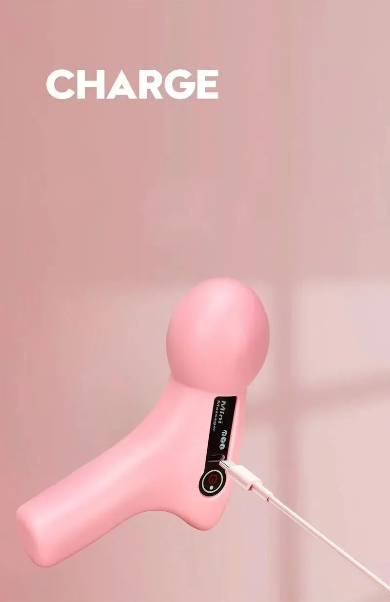 Mini Massage Massage LCD Screen 6 Heads Gun Muscle Massager/Portable Electric Fascia Gun for Neck Foot Body Fascia Gun