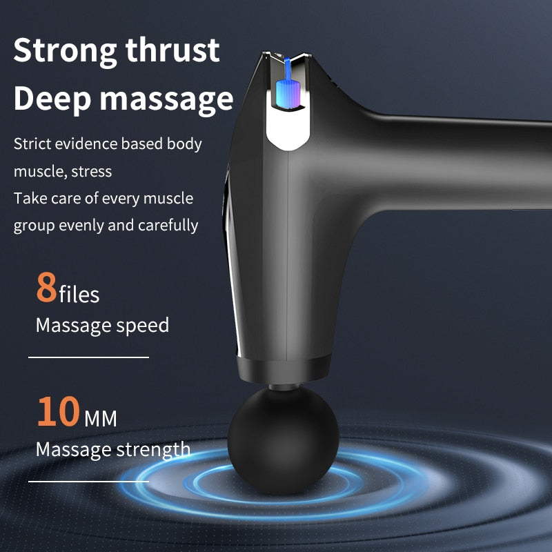 Professional Massage Gun Fitness Extended Massage/Tapping Deep Tissue Muscle Massager
