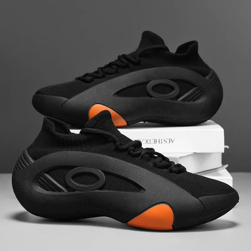 New Summer High-End Men's Shoes Versatile Mesh Breathable/Thick-Soled Youth Running Sports Casual Shoes