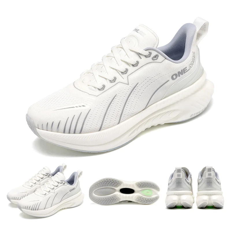 ONEMIX White Road Running Shoes for Women Air Cushion Outdoor Sport Shoes/Trainers Summer Jogging Shoes Women Footwear