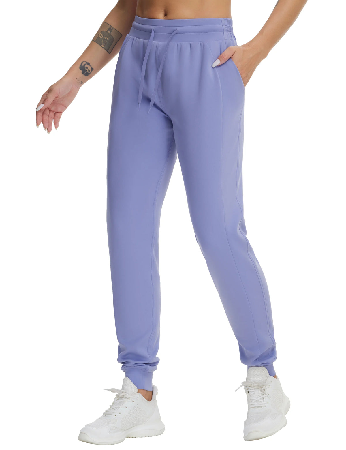 THE GYM PEOPLE Women's Workout Joggers Leggings Drawstring Running/Lounge Sweatpants Tapered Pants with Pockets