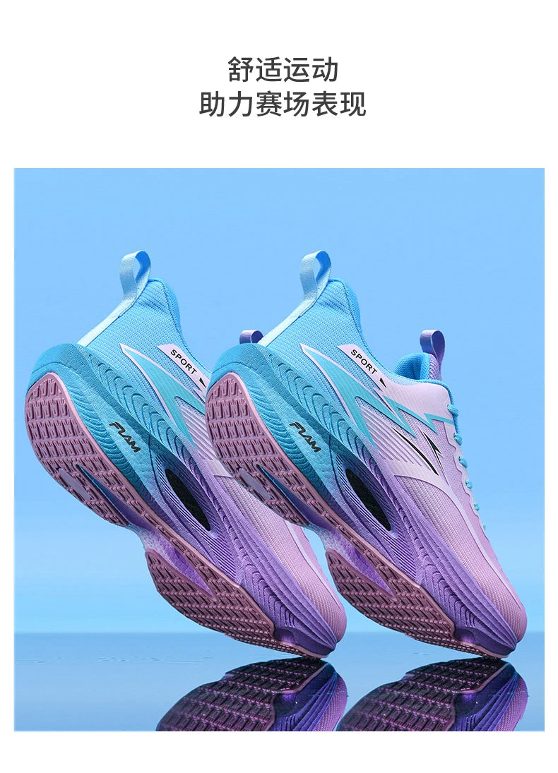 Men Sports Running Shoes Marathon Air Cushion Breathable Lightweight/Comfortable Women Outdoor Athletic Sneakers Jogging Shoes