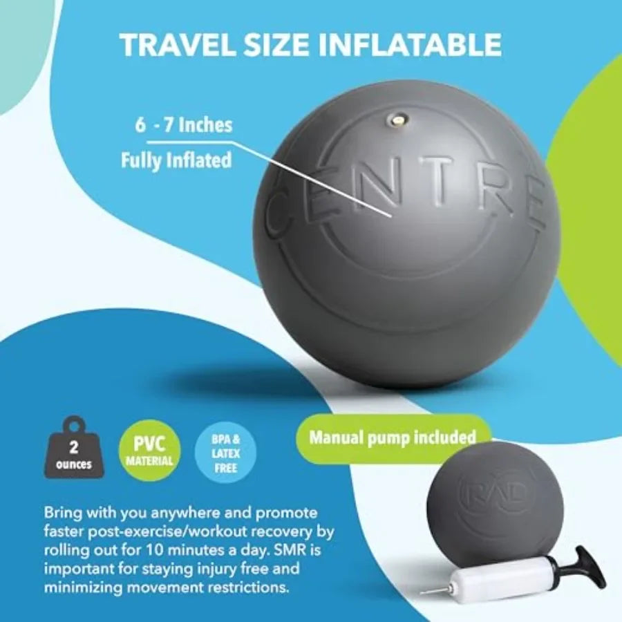 RAD Centre Soft Yoga Deep Tissue Massage Ball for Myofascial/Release Therapy Ideal for Abdominal Psoas Neck and Stomach Areas