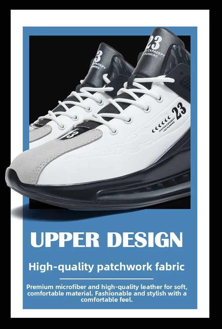 Men's Running Shoes Casual Sneakers New Spring Anti-shock/Air Cushion Sport Shoes Thick Bottom Anti-slip Running Shoes
