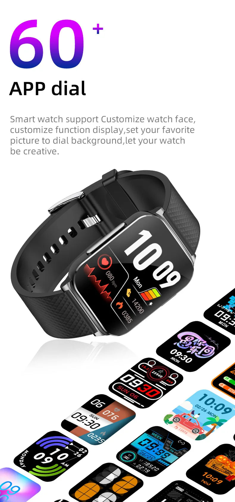 New ECG+HRV Smart Watch Men Women Heart Rate Blood Pressure/Body Temperature Sleep Monitor Fitness Pedometer Sports Watch