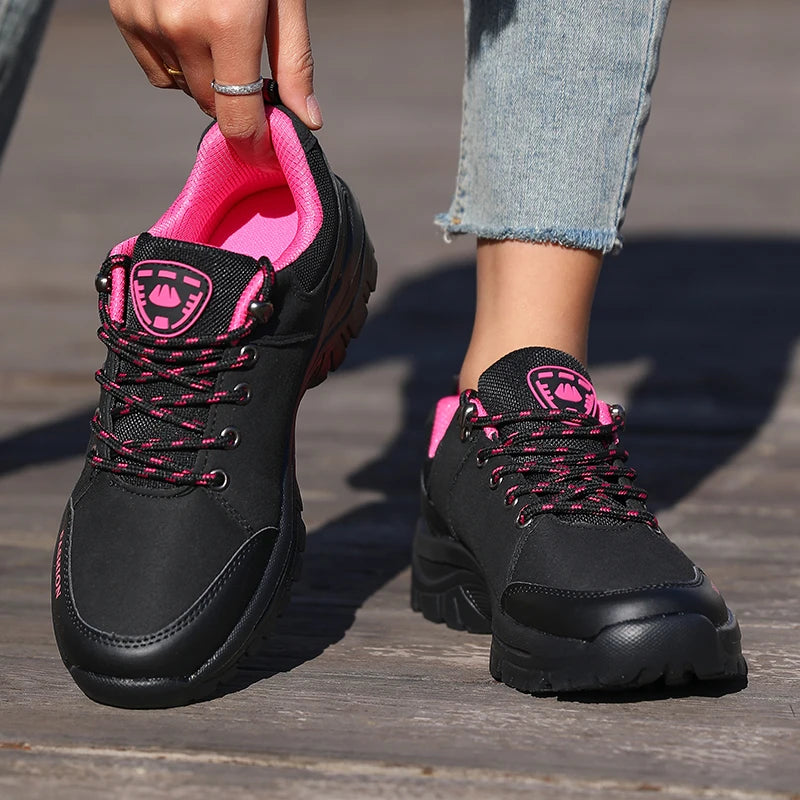 Outdoor Hiking Shoes for Women Anti Slip Comfortable Lightweight/Luxury Brand Waterproof Platform Trekking New Women's Sneakers
