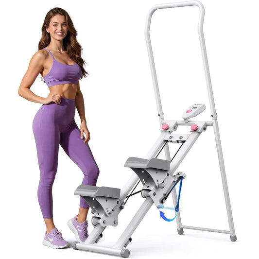 Stair Stepper for Home Gym Exercise, New Version Stairmaster/for Full-Body Workout Compact Folding Stair Climber with Extended