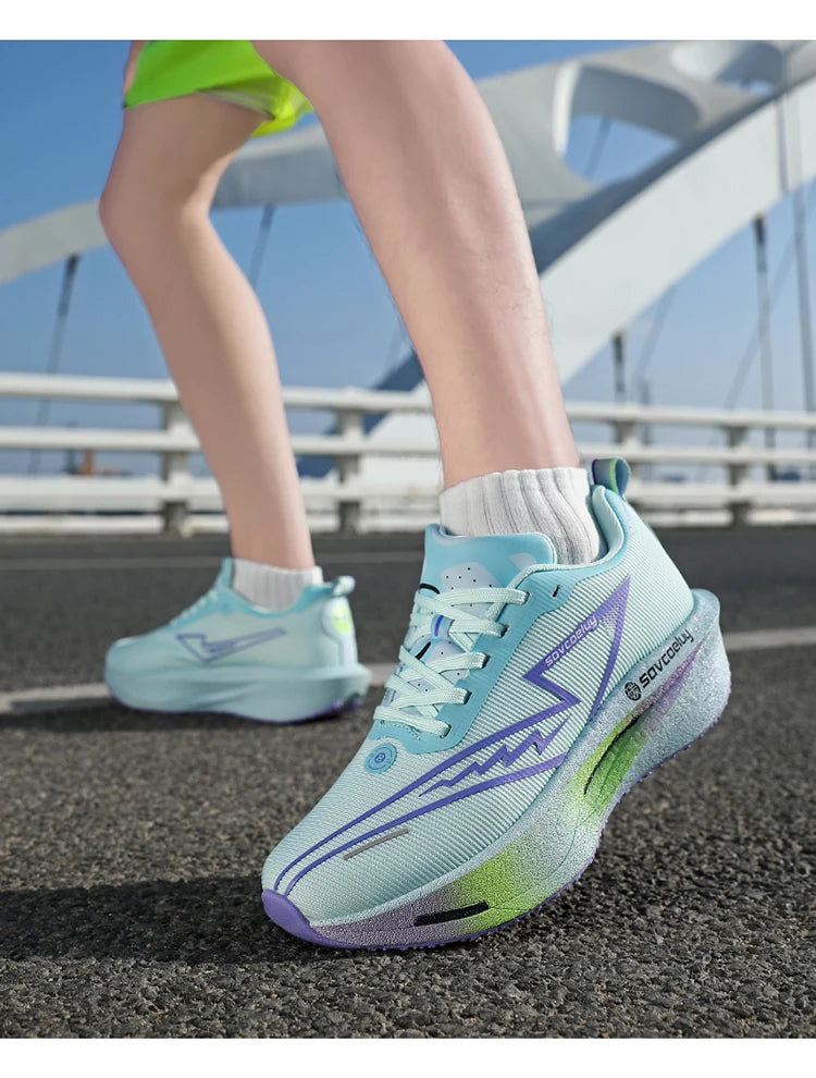 Running Shoes Carbon Marathon Men Sports Breathable/Lightweight Women's Comfortable Athletic Nonskid Sneakers