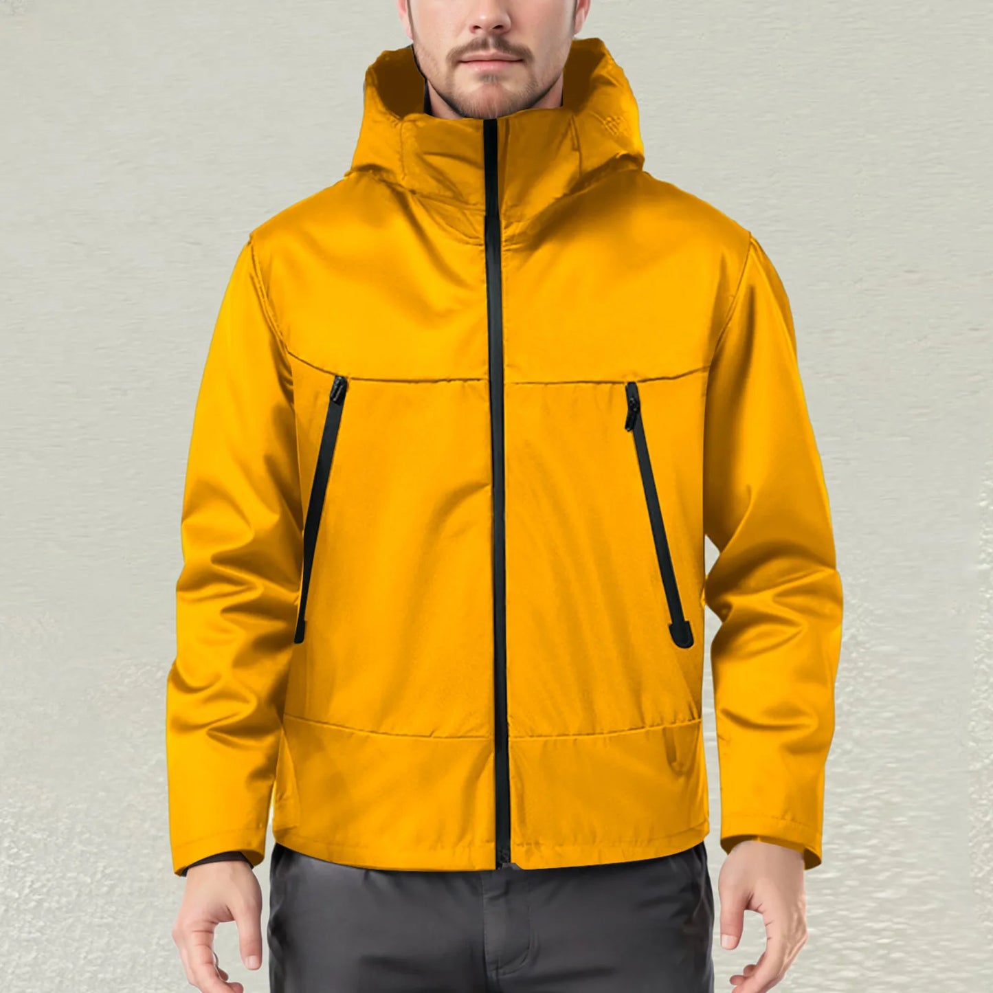 Men's Ski Jacket Lightweight Jackets Men's Waterproof Casual/Outdoor Basketball Jackets Coats With Pocket Windbreaker