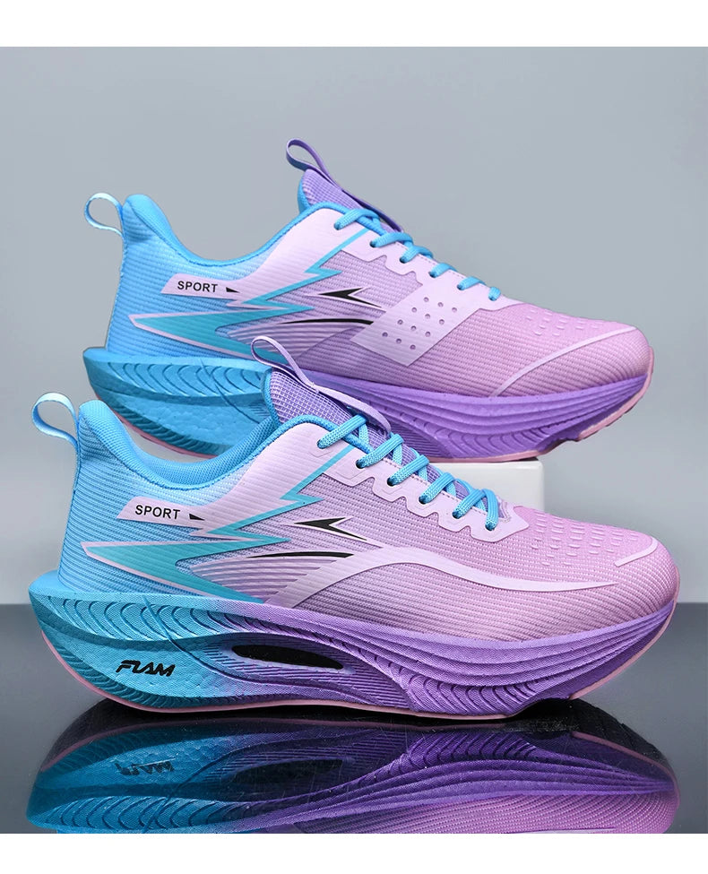 Men Sports Running Shoes Marathon Air Cushion Breathable Lightweight/Comfortable Women Outdoor Athletic Sneakers Jogging Shoes