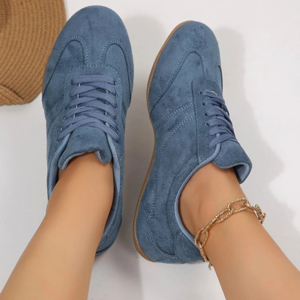 Women's Casual Flat-Soled Non-Slip Wear-Resistant Sport Spring/Autumn Round-Toe Soft And Comfortable Women Single Shoes