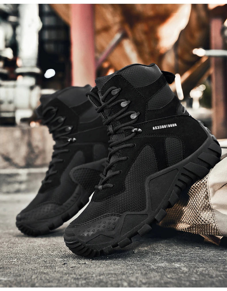 Men's waterproof hiking boots lightweight/outdoor work boots stylish and durable hiking boots