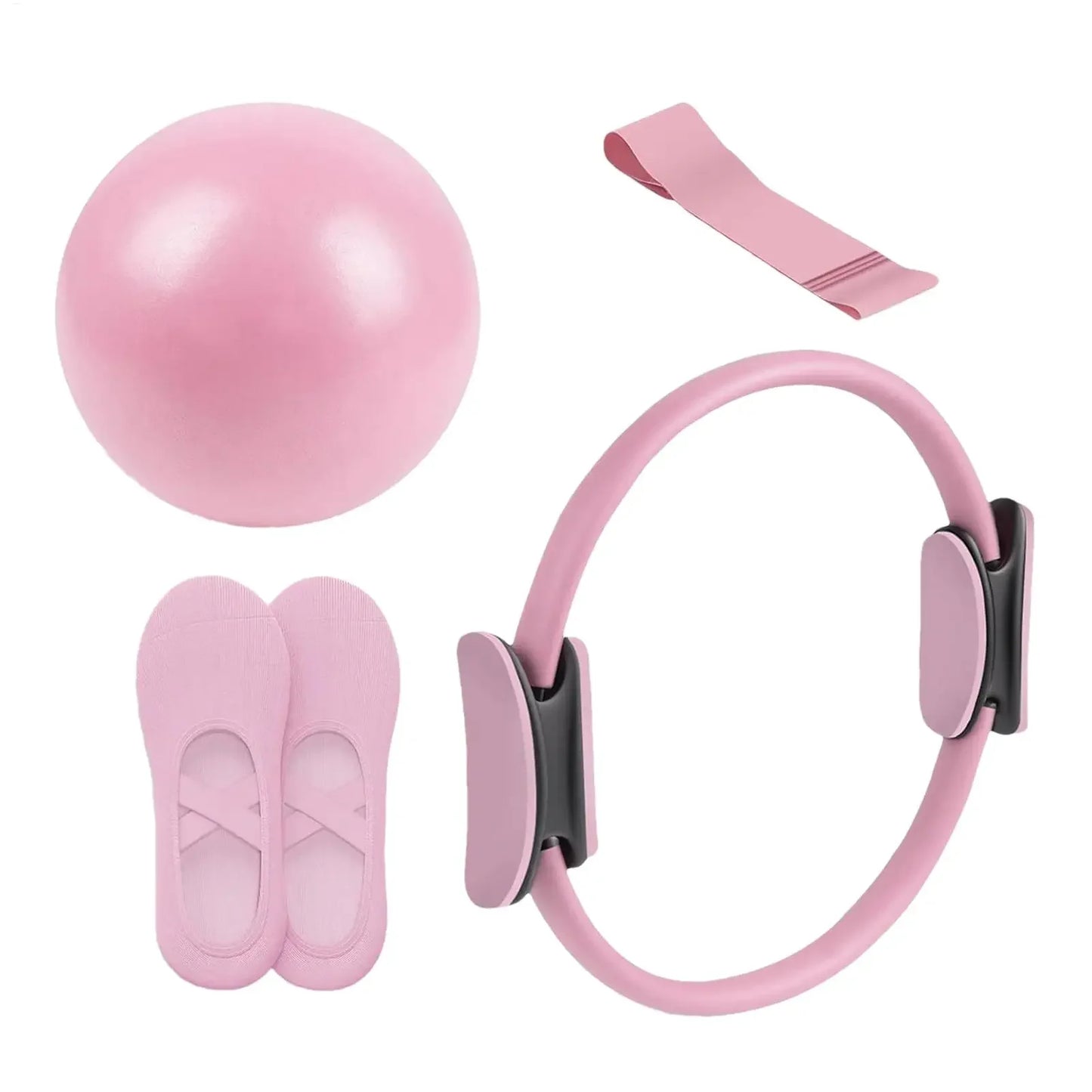 NEW Pilates Ball And Ring Set Pilates Fitness Ring Resistance Band/Exercise Workout Fitness Equipment For Pregnancy