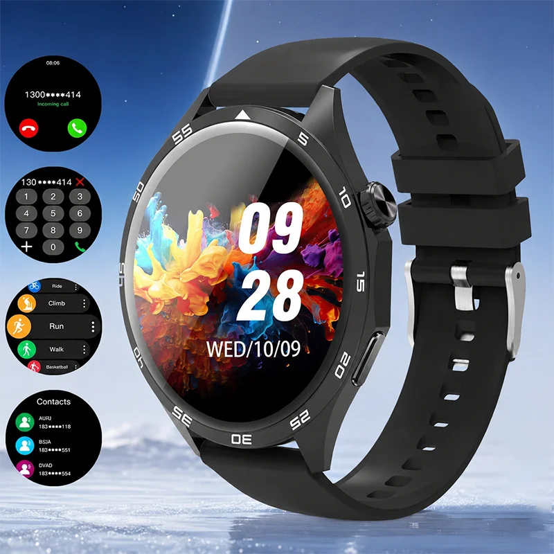 New Smart Watch Men 1.52" HD IPS Screen Bluetooth Call/Fitness Tracker Heart Rate Monitor Sports Smartwatch