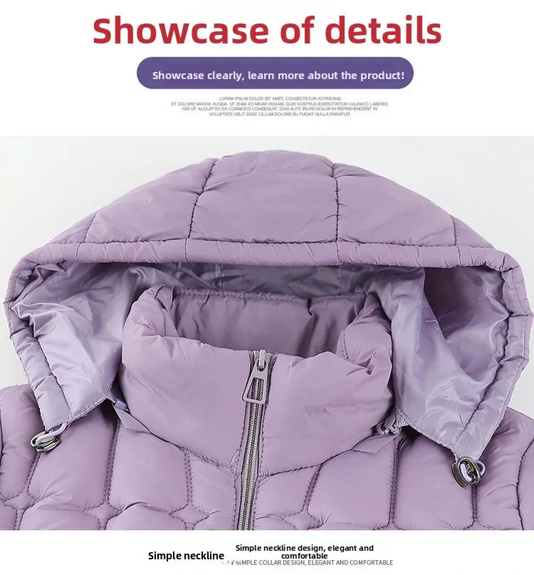 Winter Down Cotton Jacket Thick Warm Parkas Women Hooded Puffer Coat/Loose Casual Overcoat Cotton-padded Jacket Female Outerwear