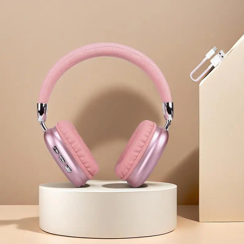 Wireless Bluetooth Headphones High-Resolution Audio Foldable/Lightweight Deep Bass Long-Lasting Earphones