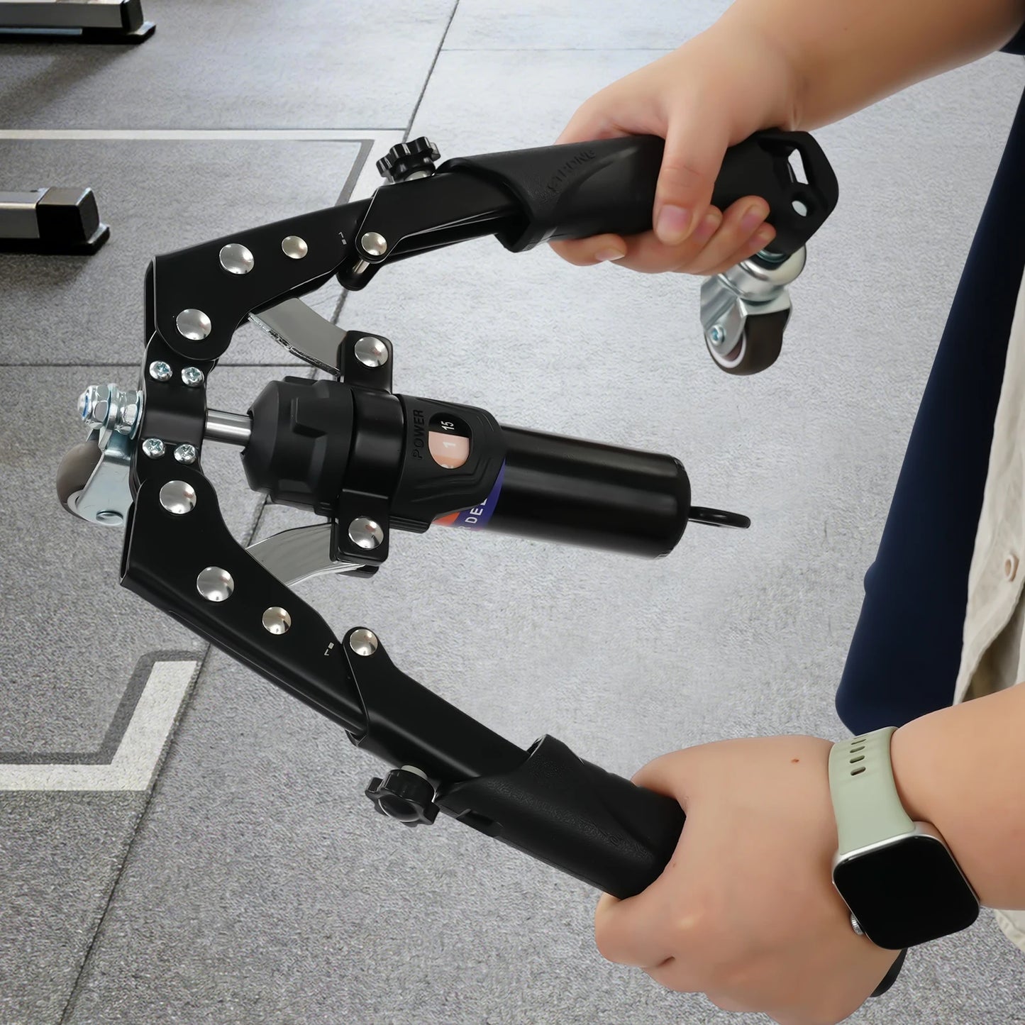 Hydraulic Power Twister Spin Button Arm Blaster Forearm Workout Equipment/Adjustable 22-440lbs for Arms Legs Biceps