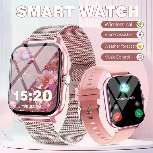Sports smart watch, sports monitoring wireless calls/message reminders suitable for Android and iPhone