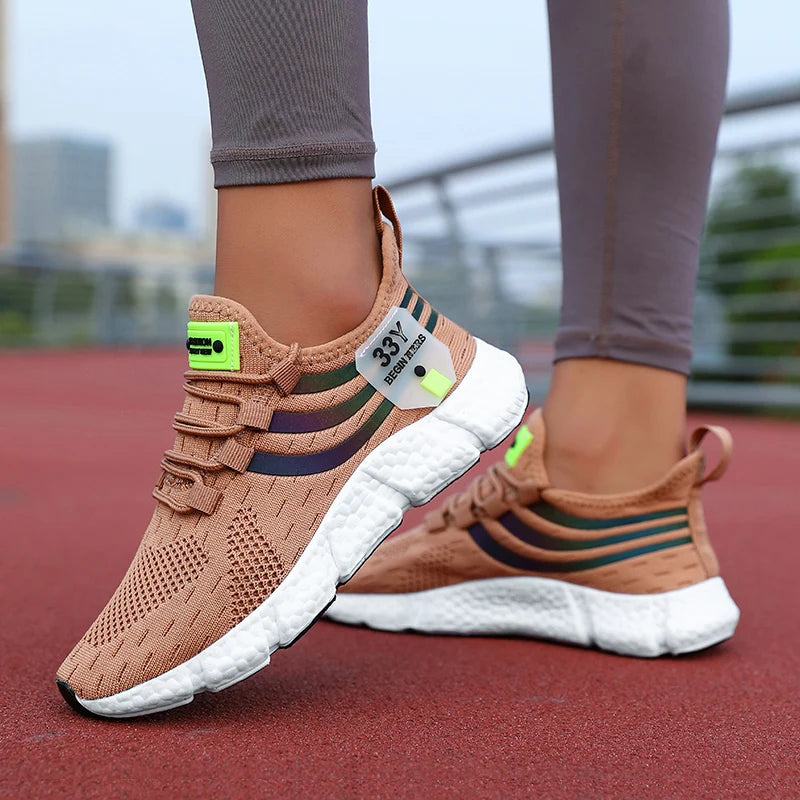 Women Casual Sports Shoes Breathable Lightweight Sneakers Anti-slip/Flats Outdoor Running Walking Shoes Female Vulcanized Shoes
