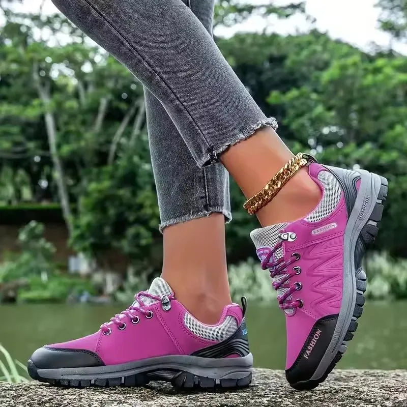 Women's Hiking Shoes Durable Breathable Mesh Street Design/Anti Slip Sole Fashionable Daily Outdoor Walking Jogging New Sneakers