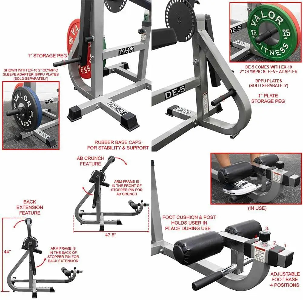 Fitness Ab Crunch and Back Machine Plate Loaded Up to 200 lbs/28 Adjustable Positions Core Stomach Muscle Workout