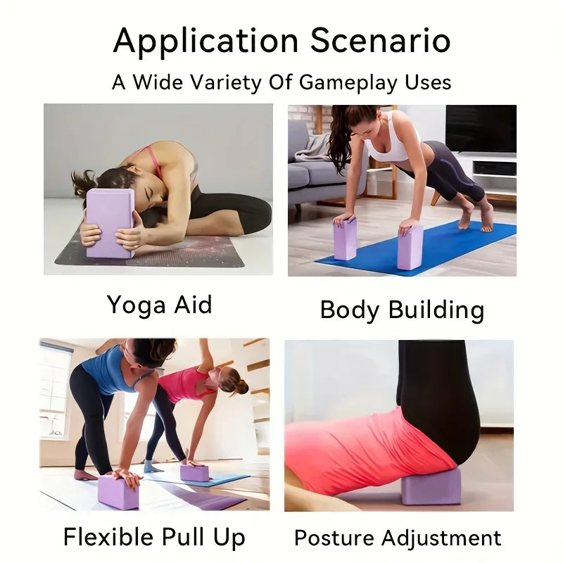 High‑Density EVA Yoga Block Non‑Slip Sturdy Foam Brick 150g Exercise Aid/For Pilates Meditation Fitness Training Home Gym Yoga Practice