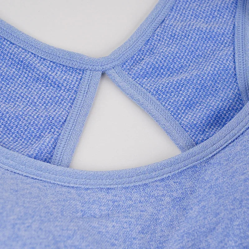 2 Pcs Yoga Set Women Hollow Back Sports Bra+Hip Lifting Sports Shorts/Workout Set Seamless Fitness Gym Set Sportswear Tracksuit