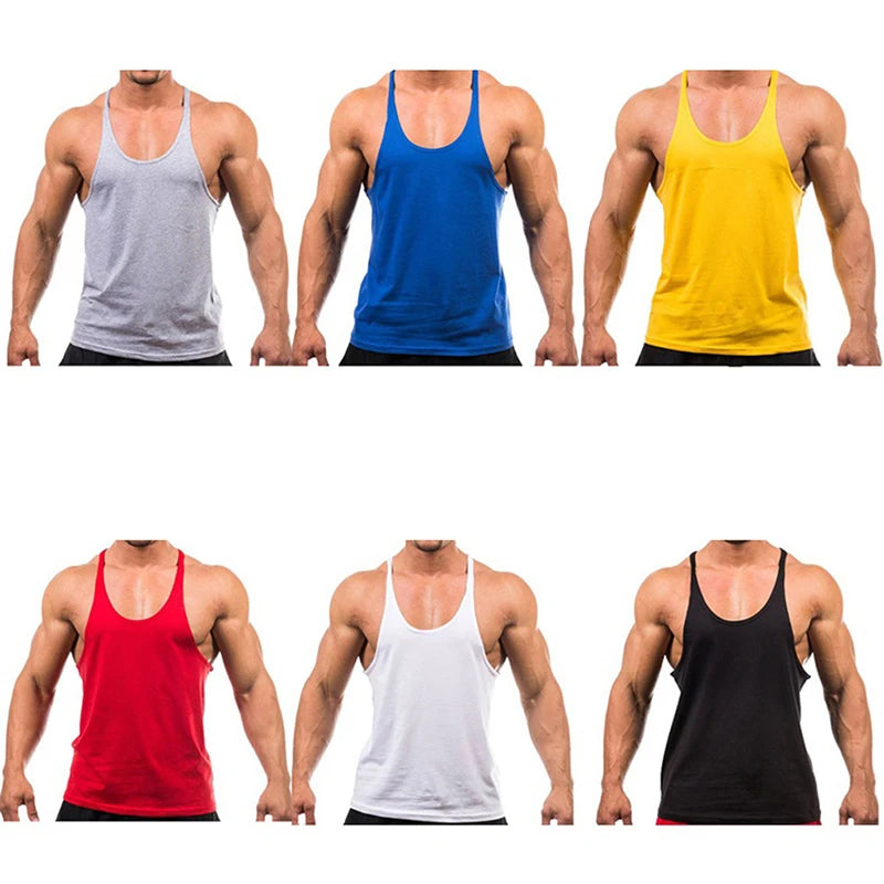 New Bodybuilding Brand Jogger Gym Singlet Training Bodybuilding/Tank Top Vest Shirt Sleeveless Fitness Cotton Shirt For Men