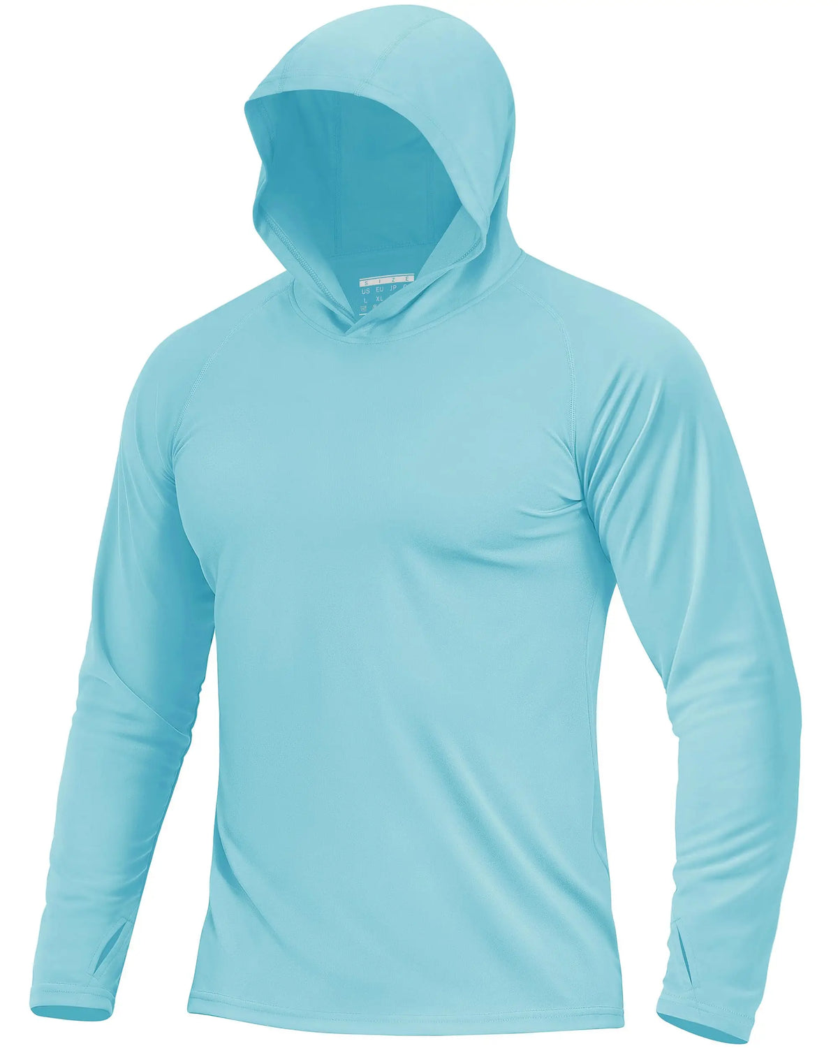 Men's UPF 50+ Sun Protection Hoodie Shirt Long Sleeve Quick Dry/Fishing Shirt Lightweight Outdoor Hiking Workout T-Shirt