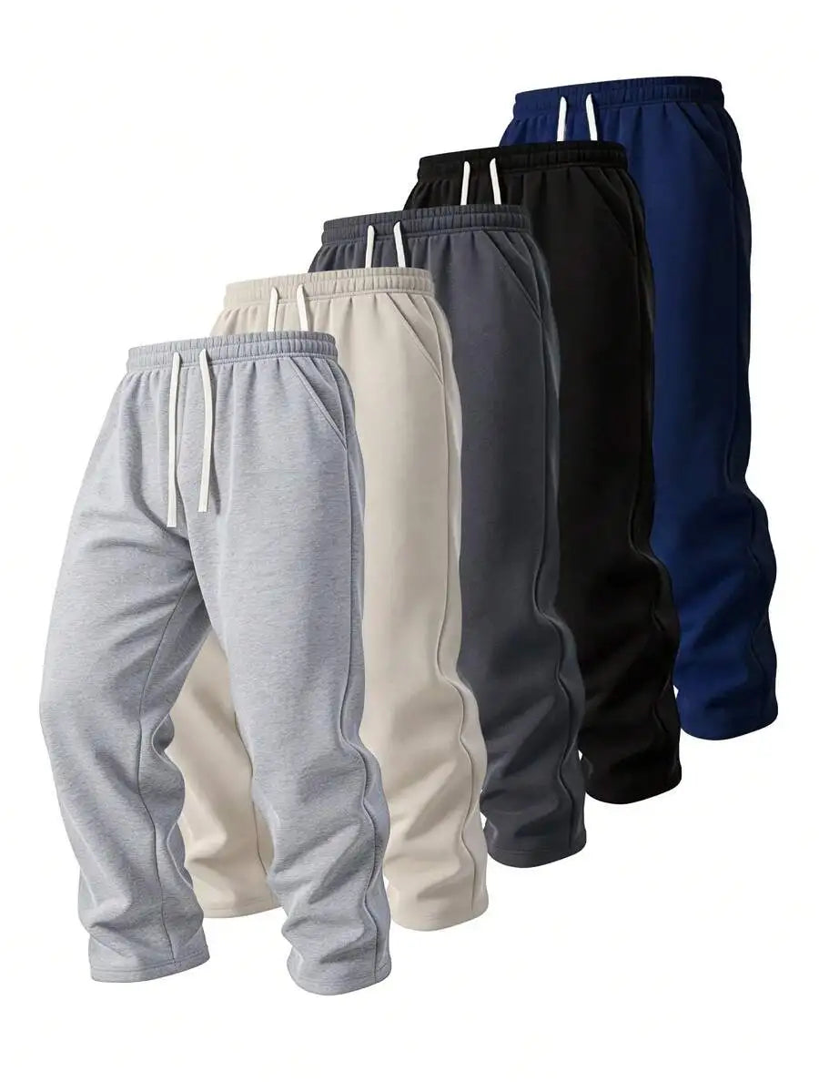 Men's Casual Loose-Fitting Sweatpants With A Drawstring Waist/To Fit Various Waist Sizes. Small, Practical Side And Back