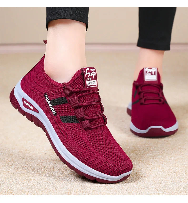 Spring Fashion Women's Shoes High quality Anti slip and Wear resistant/Sports Shoes Mesh Breathable Walking Shoes Designer