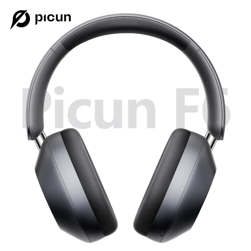 Picun F6 ANC Wireless Headphones Bluetooth 5.4 Hi-Res Audio Over Ear/Headset 52dB Hybrid Active Noise Cancellation Earphone 120H