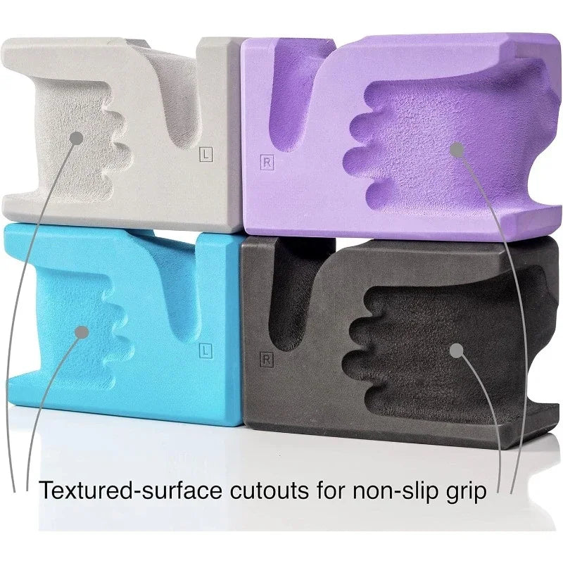 Yoga Blocks 2 Pack Reduces and Prevents Wrist Pain/Enhances Comfort Stability and Grip Strength