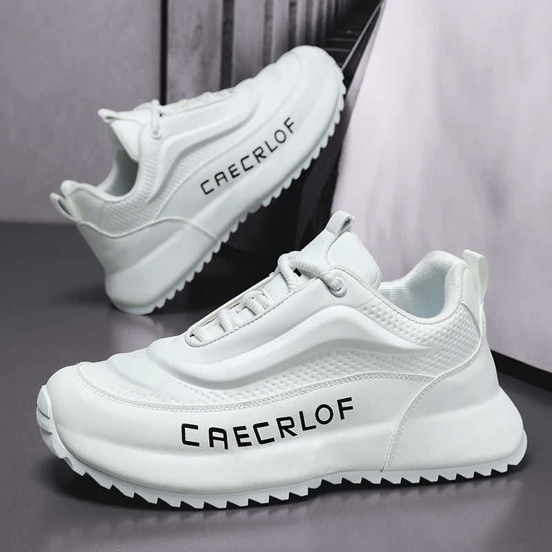 New trendy large-size men's shoes sporty and casual shoes with thick soles/heightening men's soft-bottomed loafers trendy shoes