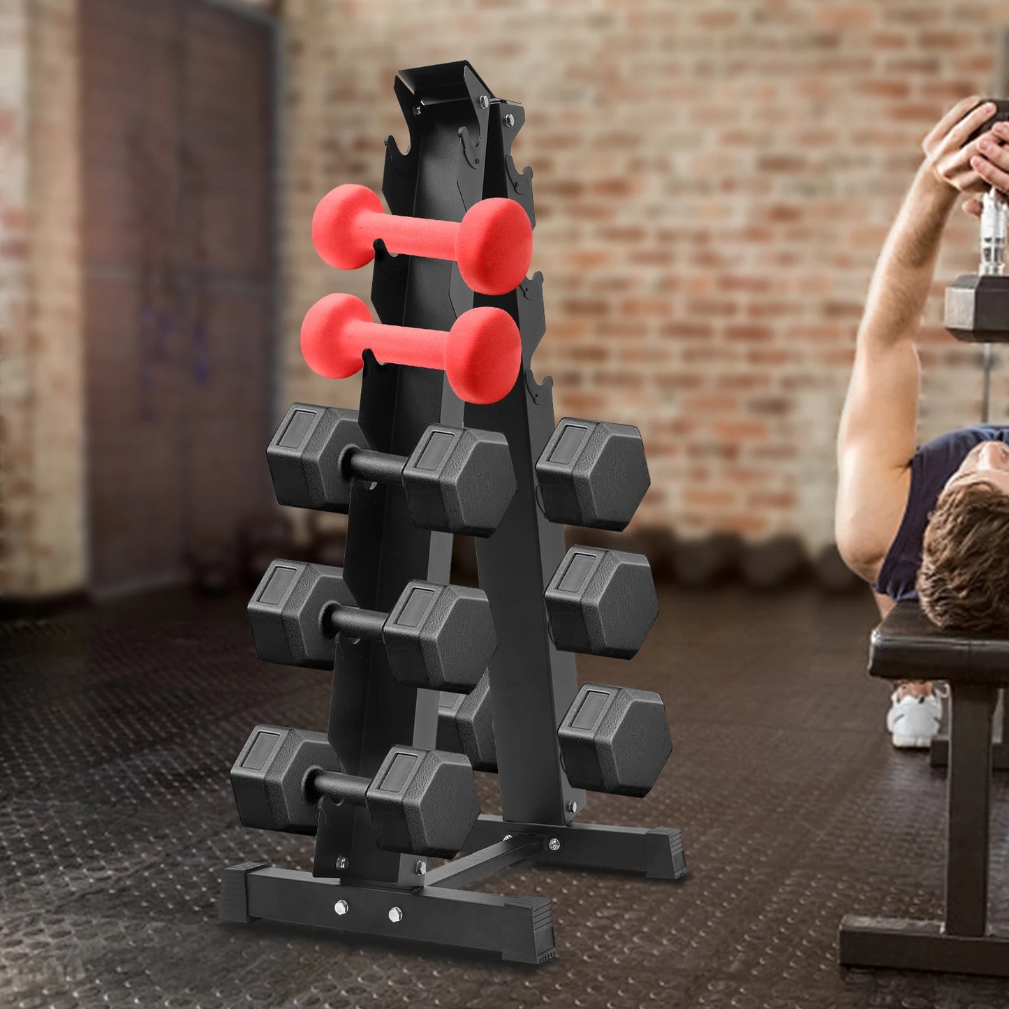 Dumbbell Rack Stand Rack for Dumbbells Compact/Home Gym Space Saver 660 Weight Capacity Sturdy and Durable