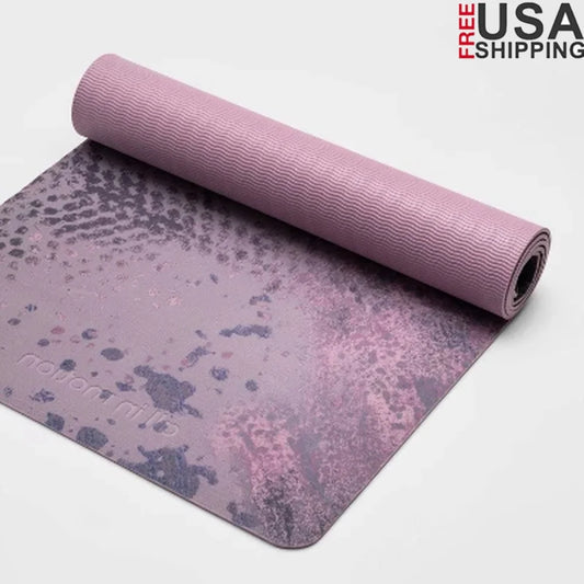 Cloud Print Yoga Mat 5mm PVC Lightweight Durable Non Slip/Cushioning Support Fitness Exercise Travel Yoga Practice
