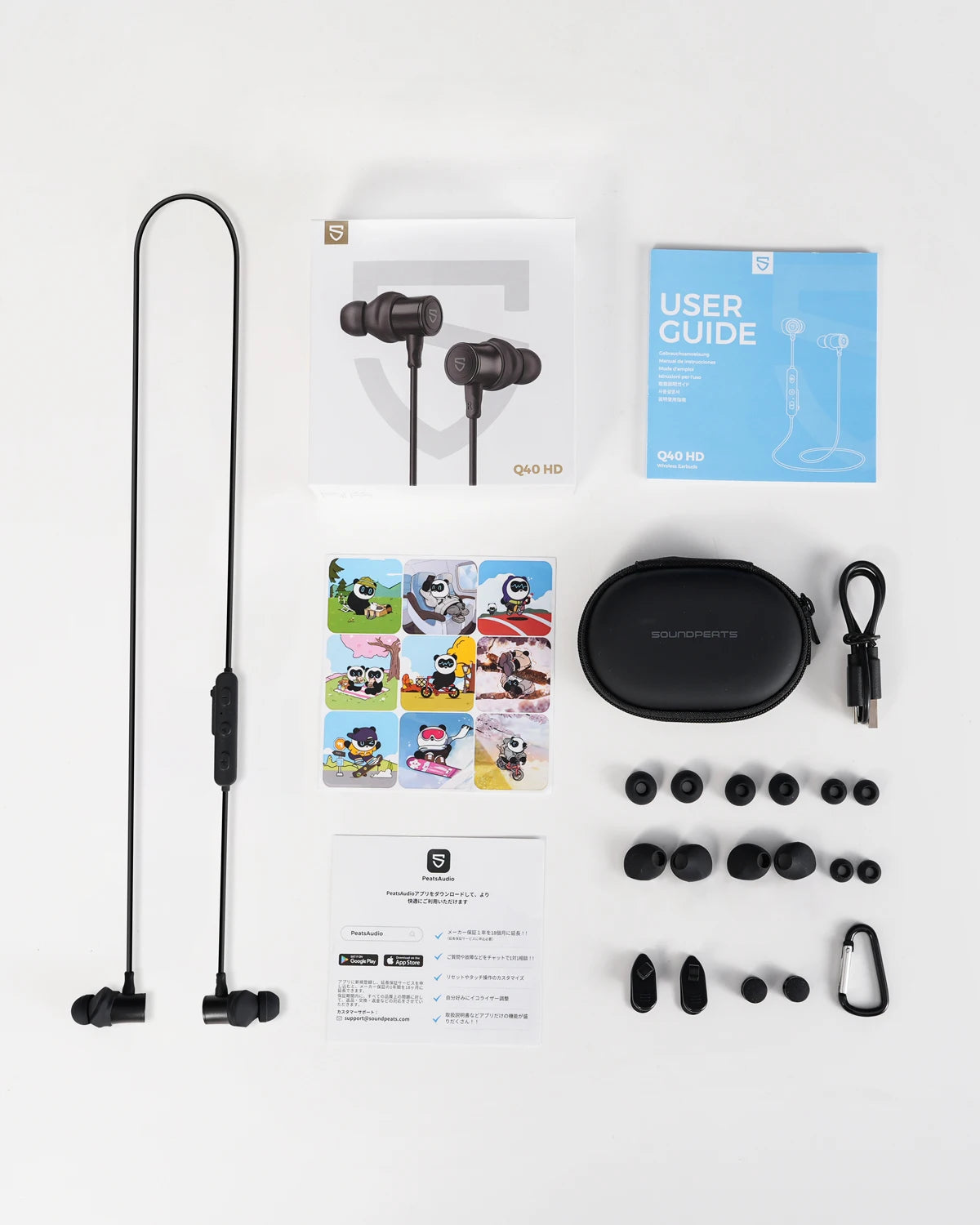 SoundPEATS Q40 HD Bluetooth 5.4 Headphones LDAC Hi-Res Audio/11mm Dual-Magnet Driver, IP67 Waterproof, Fast Charge, Dynamic EQ