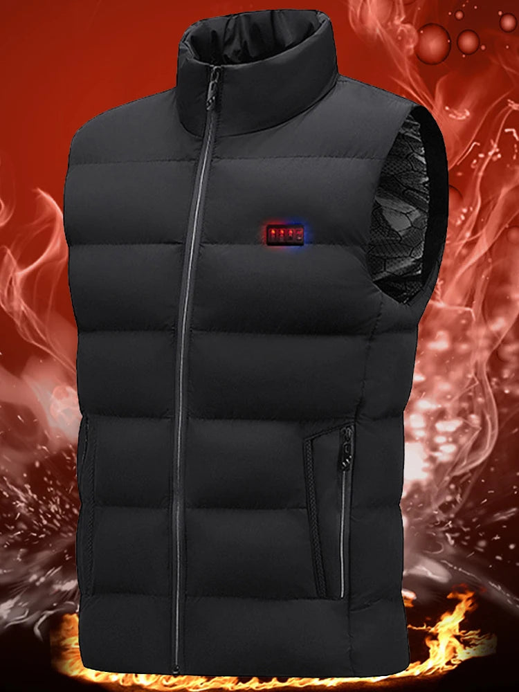 23 Heated Vest Zones Electric Heated Jackets Men Sportswear/Heated Coat Graphene Heat Coat USB Heating Jacket