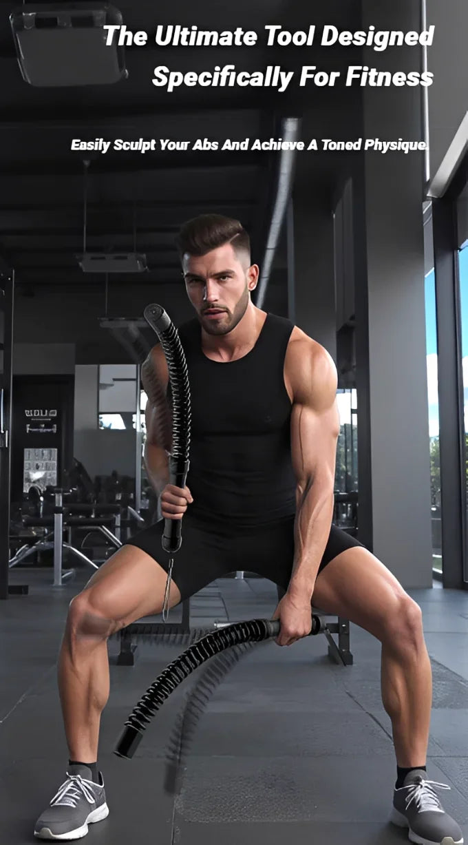 Portable Quiet Weighted Cordless Battle Ropes Space Saving Rope less/Fitness Equipment For Full Body Training Home Indoor