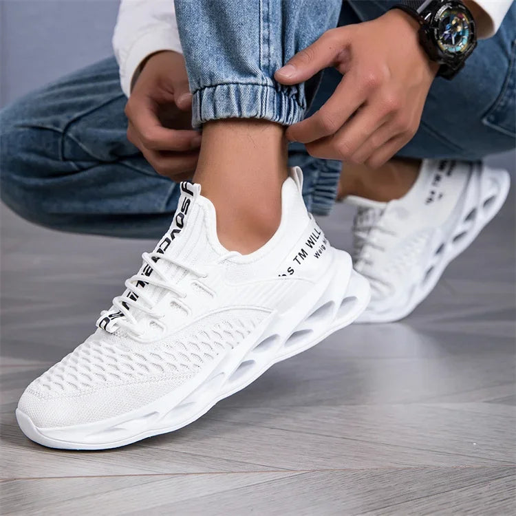 Hot Sale Pink Casual Sneakers Women Blade Shoes Big Light/Breathable Running Shoes Shoes Men Mesh Sports Sneakers
