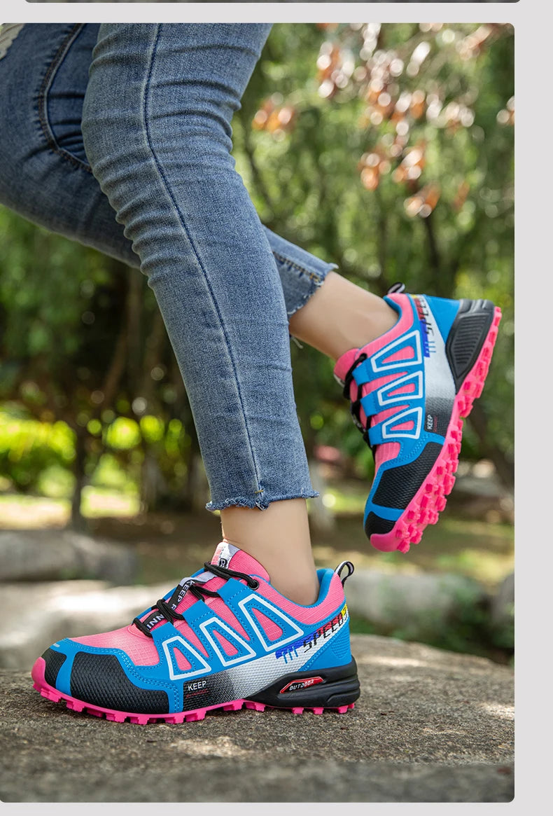 Women's Hiking Shoes Waterproof Outdoor Sports Shoes Women's Walking/Travel Sports Shoes Bicycle Sports Shoes Running Shoes