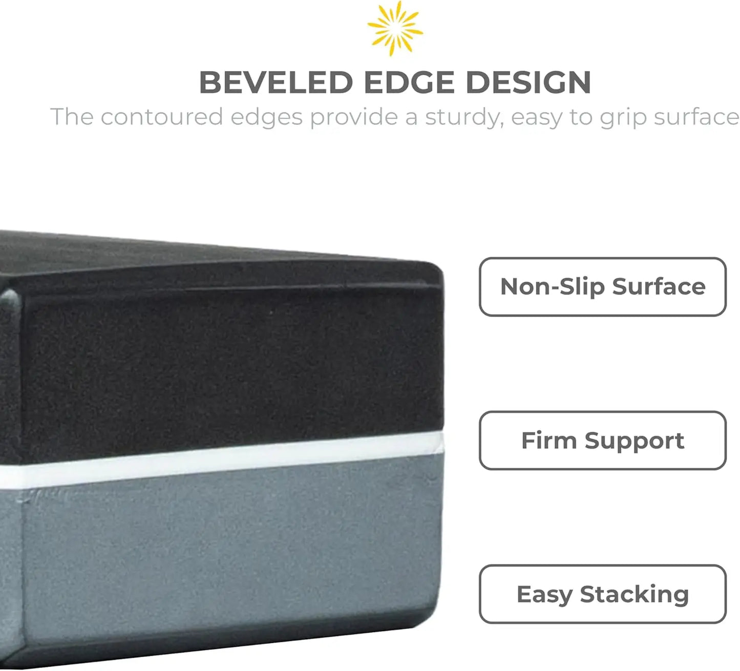 4" Striped Yoga Block 10 Pack Bulk EVA Foam Yoga Blocks/Firm and Supportive Yoga Brick, Balance Foam for Stretching Pilates