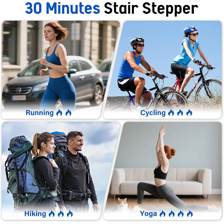 Stair Stepper for Exercise at Home Folding Stairmaster Machine/for Cardio Fitness Vertical Stair Climber with Adjustable Handle