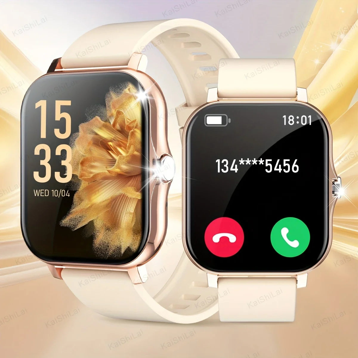 Sports smart watch, sports monitoring wireless calls/message reminders suitable for Android and iPhone
